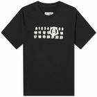 MM6 Maison Margiela Men's Triple Logo T-Shirt in Black