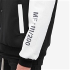 Moncler Men's Genius x Fragment Celsia Varsity Jacket in Black/White