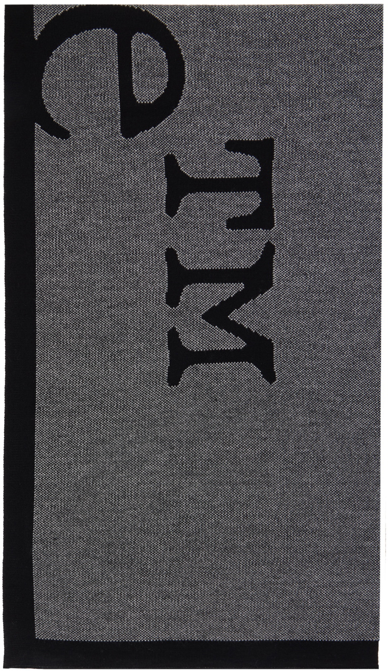 Off-White Black & White Reversible Pixel Scarf