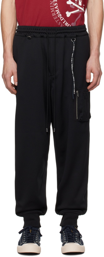 Photo: MASTERMIND WORLD Black Jersey Bomber Trousers