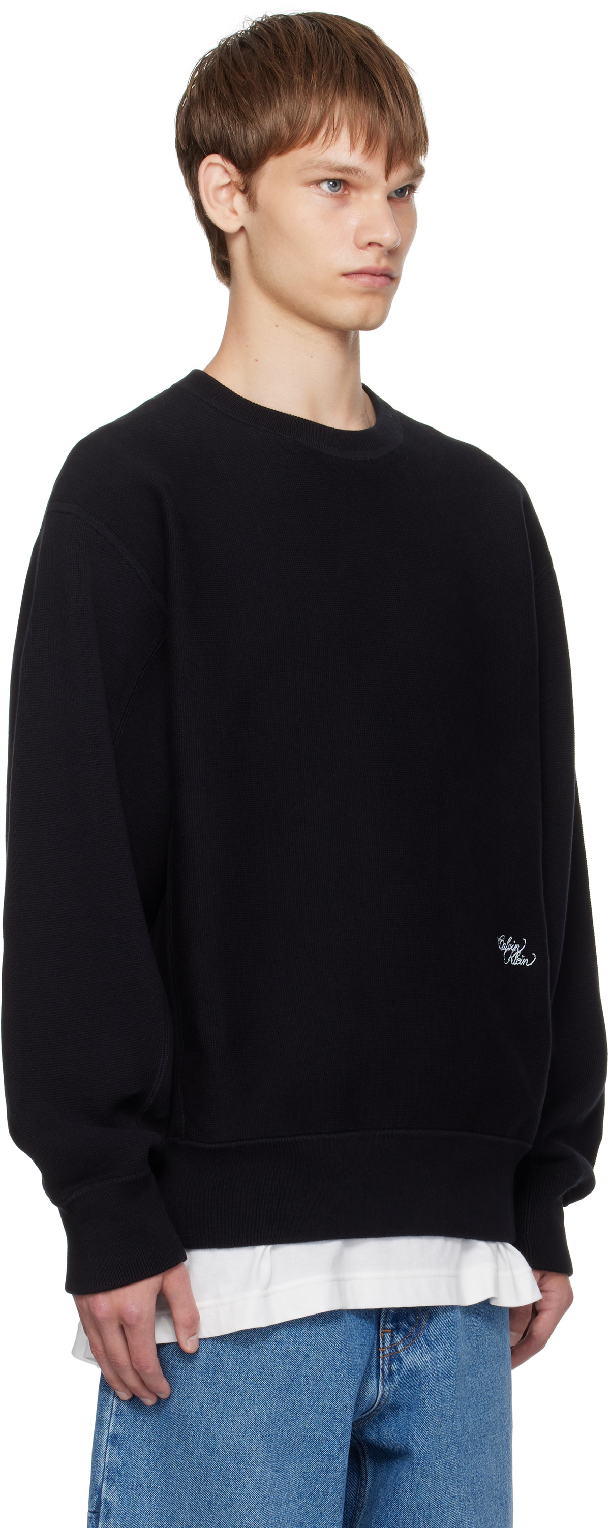 Calvin Klein Black Milano Knit Sweater
