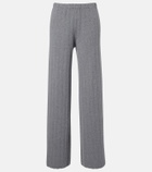 Lisa Yang Shannen cotton and cashmere wide-leg pants