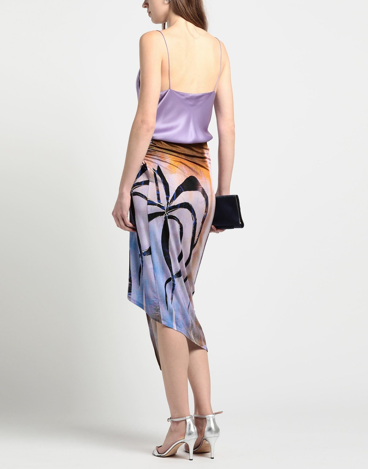 Louisa Ballou Womens Midi skirt Mauve