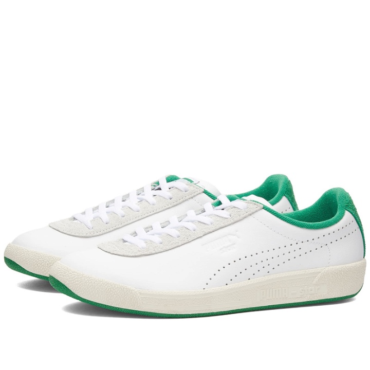 Photo: Puma Star OG Sneakers in Puma White/Archive Green
