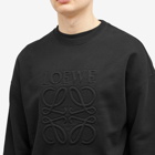 Loewe Men's Tonal Logo Sweater in Black