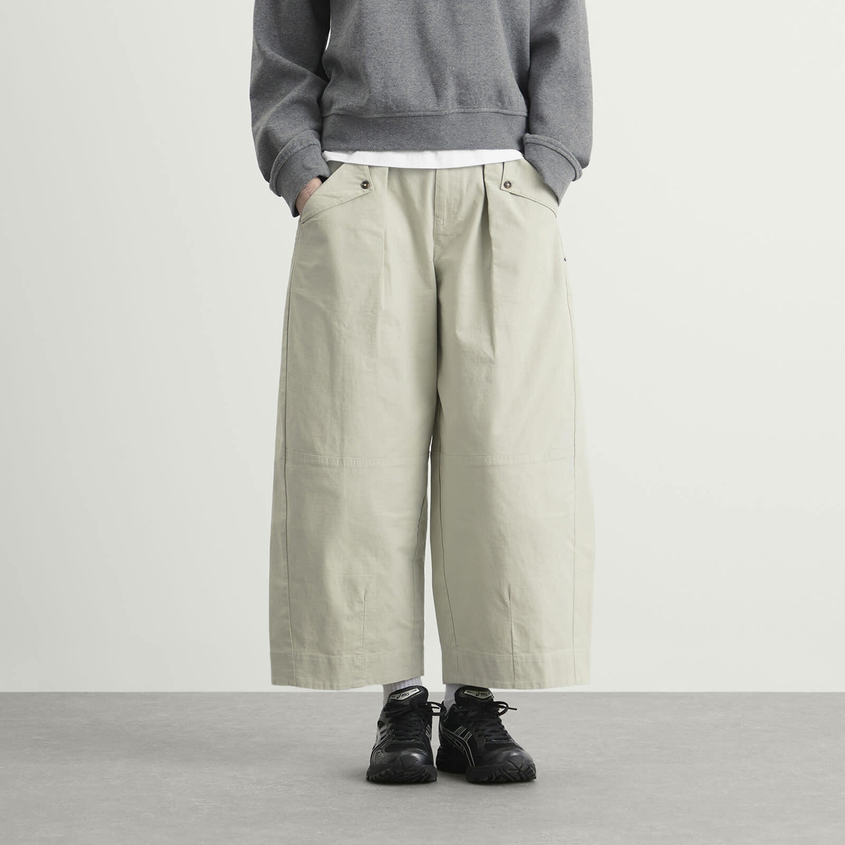 Damson Madder Women's Mara Trousers in Grey