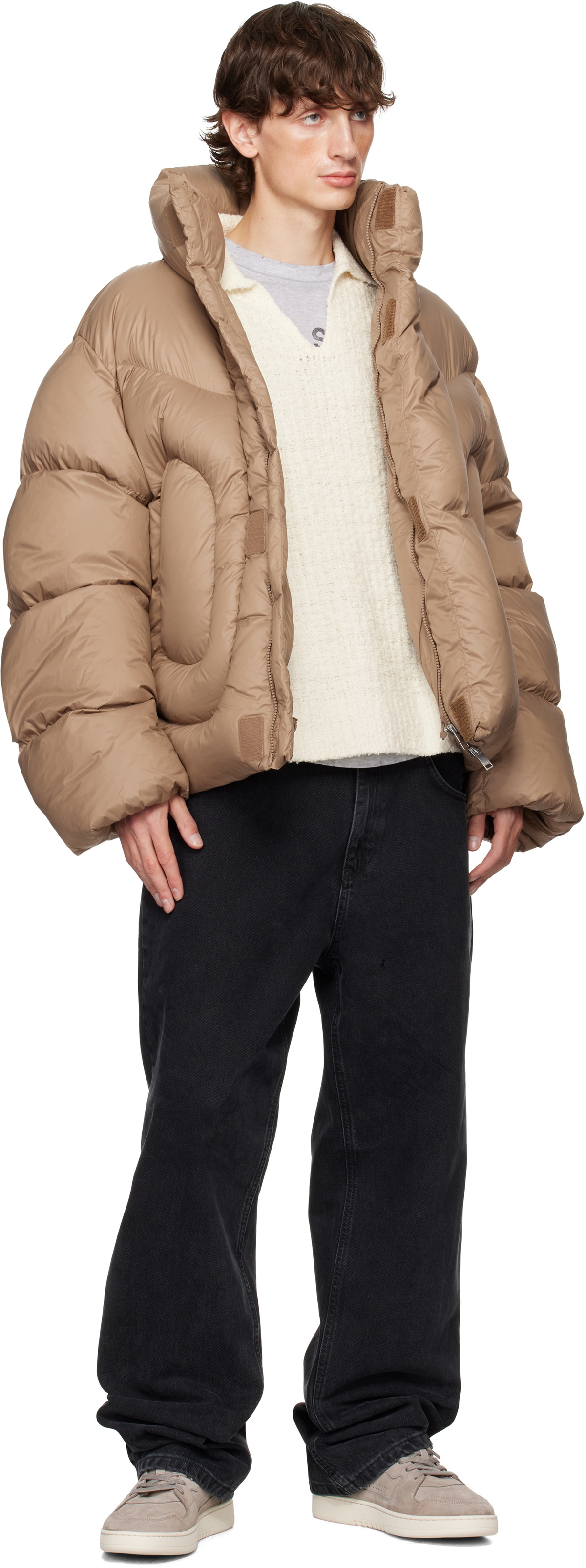 Axel Arigato Brown Puff Puff Down Jacket