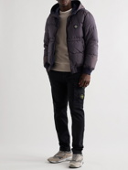 Stone Island - Quilted Reflective Shell-Seersucker Down Jacket - Blue