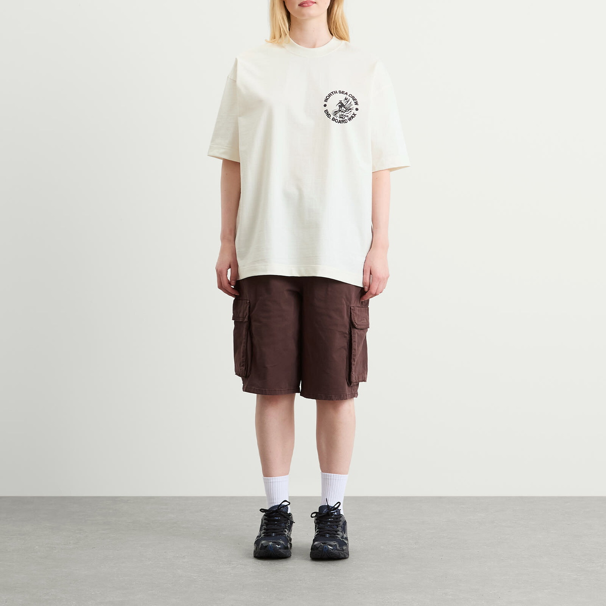 END. Coastal Board Wax T-Shirt in Ecru