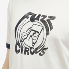 Nudie Jeans Co Men's Ricky Fuzz Ringer T-Shirt in Off White