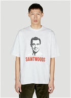 Saintwoods - Logo Print T-Shirt in White