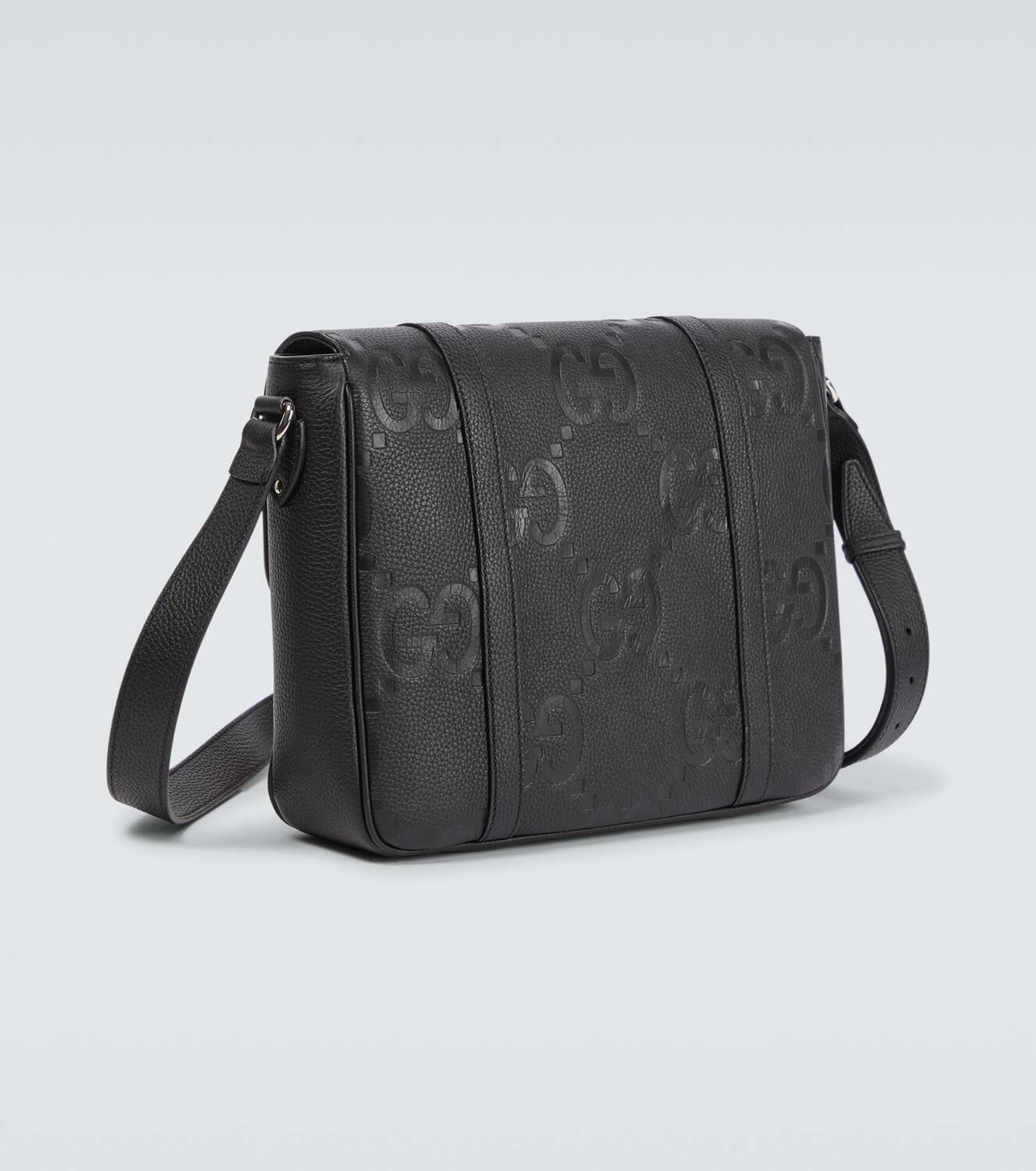 【送料&関税込】Gucci Dark Grey Leather Jumbo Gg Medium Mess 27857159_57561510_600.jpg