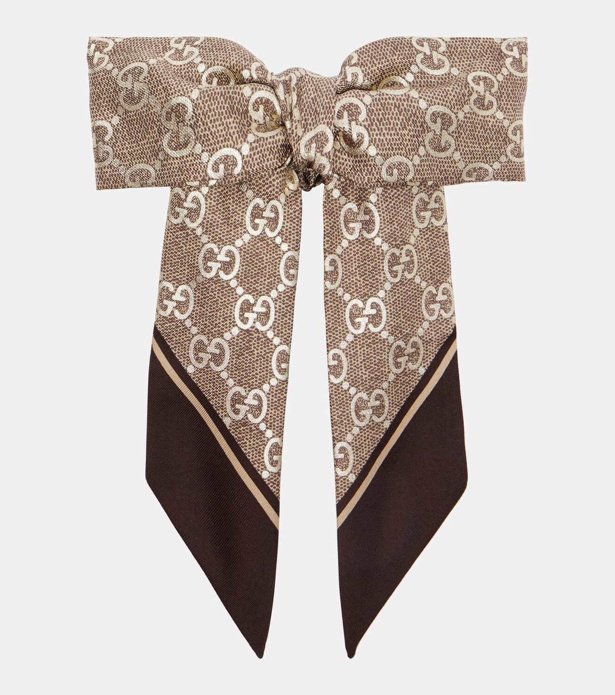 Gucci GG silk bow scrunchie