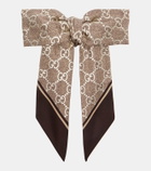Gucci GG silk bow scrunchie