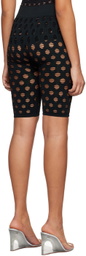 Maisie Wilen Black Perforated Shorts