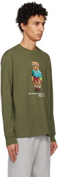 Polo Ralph Lauren Green Polo Bear Long Sleeve T-Shirt