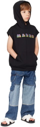 Marni Kids Black Sleeveless Hoodie