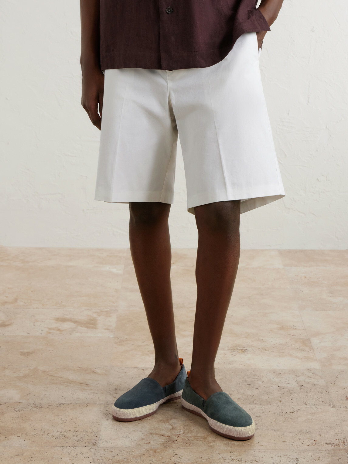 Mulo - Suede Espadrilles - Blue