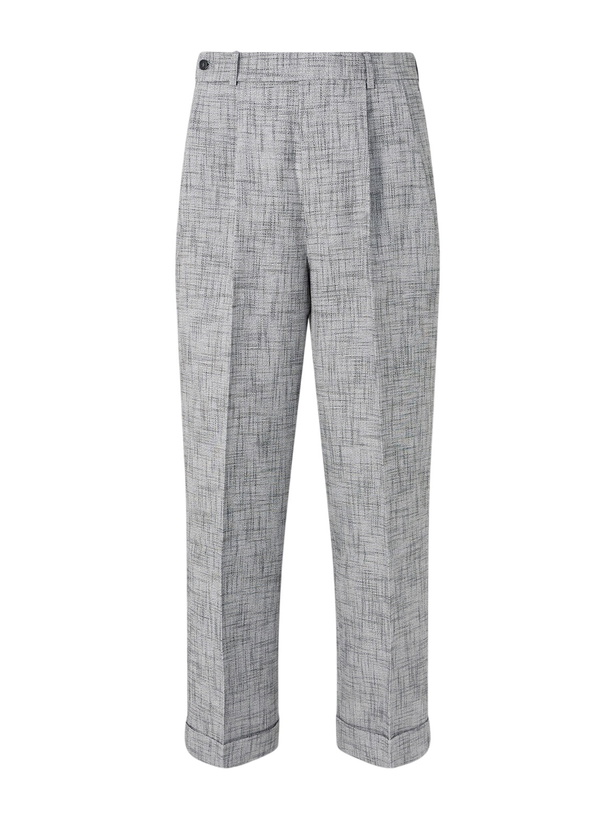 Photo: BODE - Static Weave McNab Straight-Leg Woven Trousers - Gray