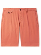Incotex - Venezia 1951 Slim-Fit Straight-Leg Cotton-Blend Bermuda Shorts - Red