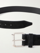 Dries Van Noten - 4cm Suede Belt - Black