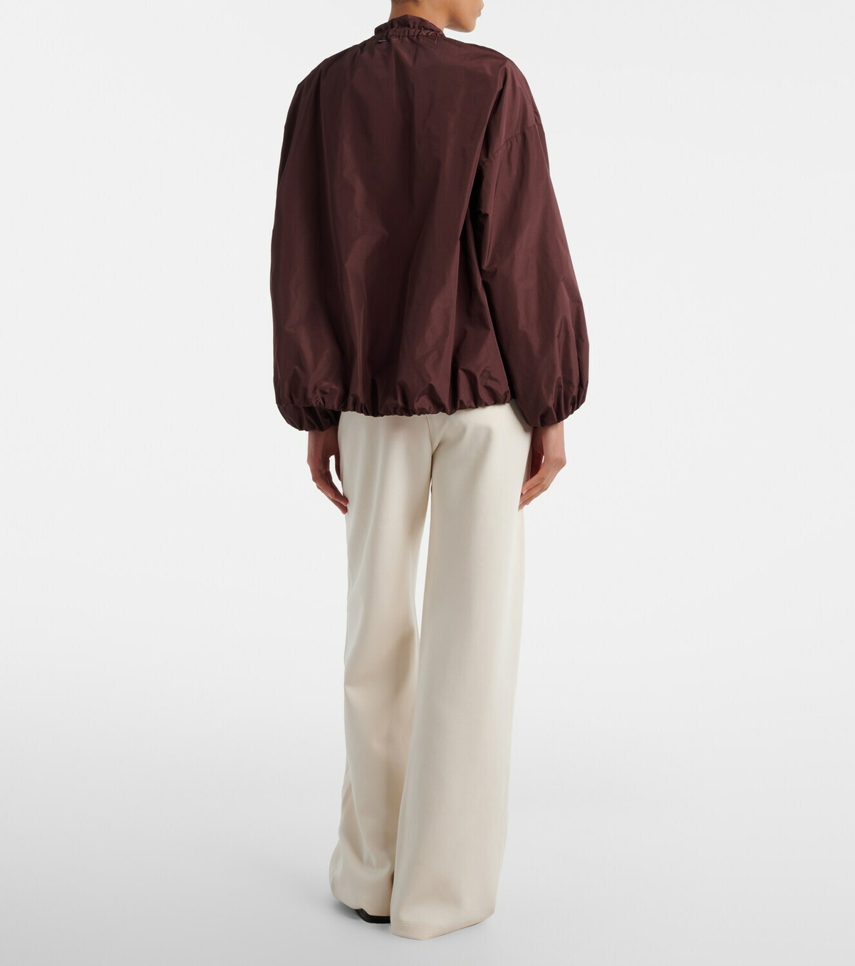 'S Max Mara Cotton-blend jersey wide-leg sweatpants
