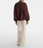 'S Max Mara Cotton-blend jersey wide-leg sweatpants