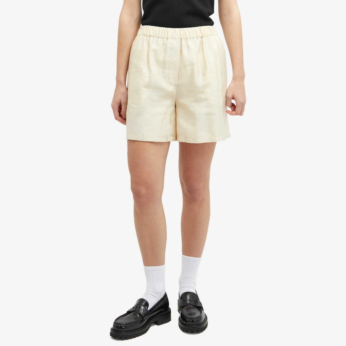 Max Mara Women's Piadena Longline Shorts in Ivory Max Mara