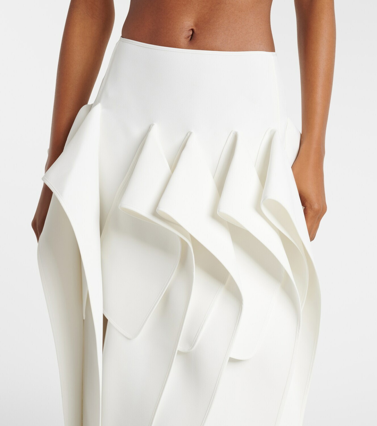 Maticevski Streaming draped midi skirt