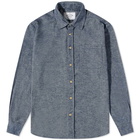 Portuguese Flannel Men's Teca Flannel Shirt in Indigo