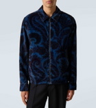 Etro Printed cotton velvet jacket