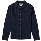 Corridor Men's Recycled Flannel Shirt in Midnight