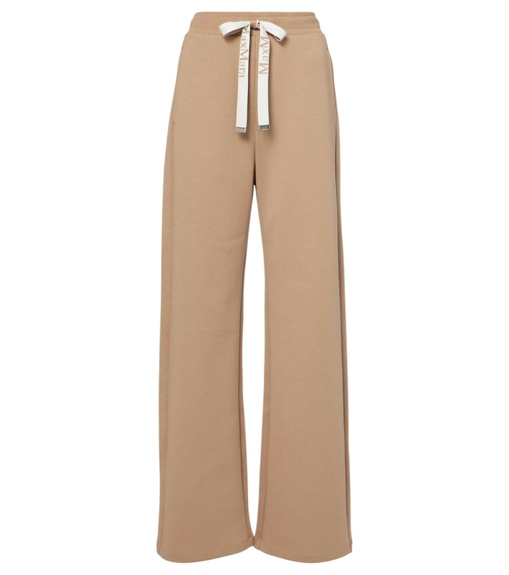 Photo: 'S Max Mara Bali cotton-blend jersey wide-leg sweatpants