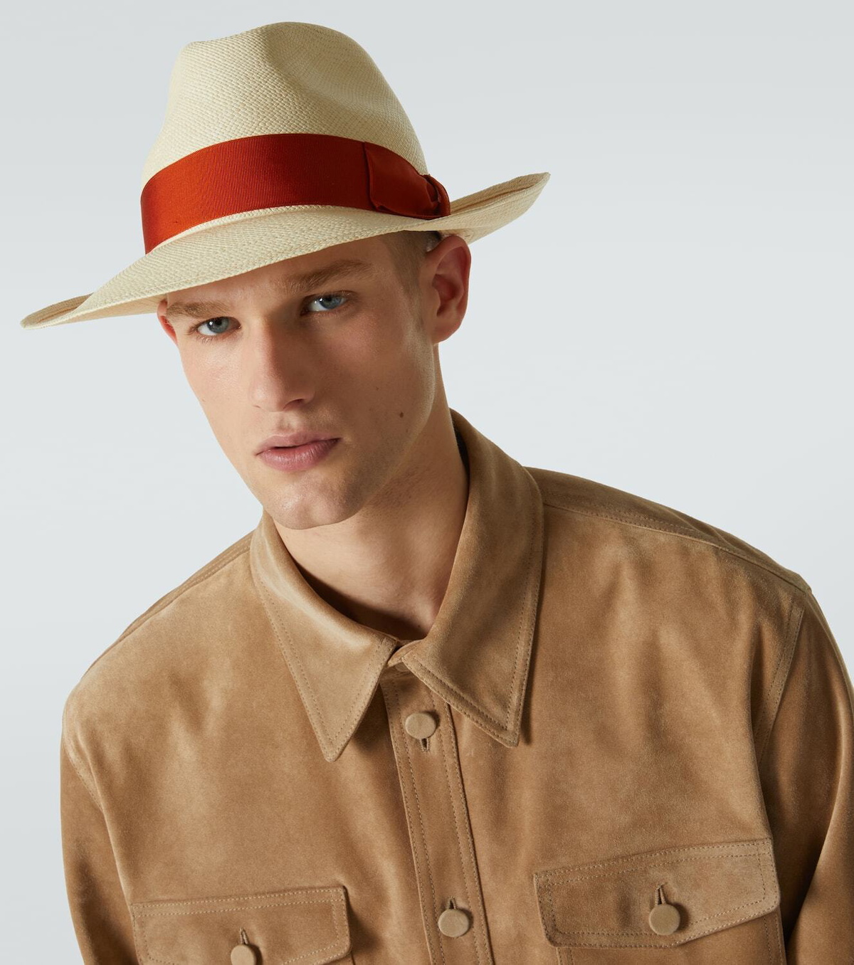 Borsalino x E.Marinella Amedeo straw Panama hat