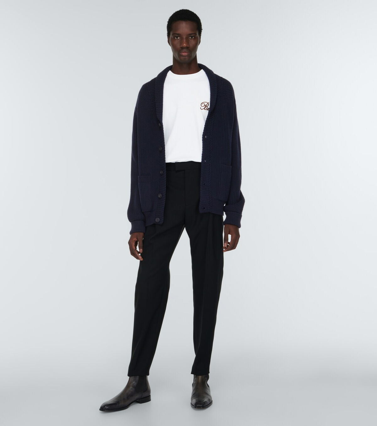 Berluti Embroidered cotton T-shirt Berluti