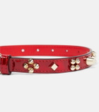 Christian Louboutin - Loubicollar XS embellished leather dog collar