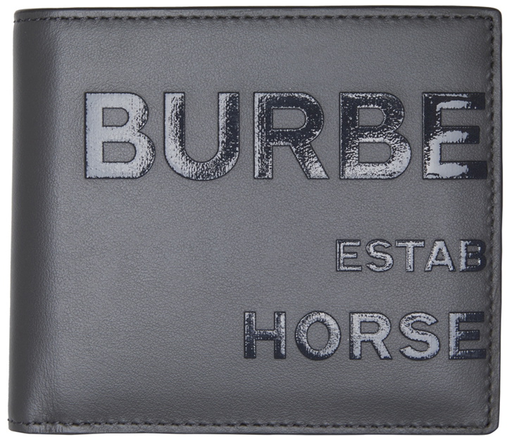 Photo: Burberry Grey 'Horseferry' Print Bifold Wallet