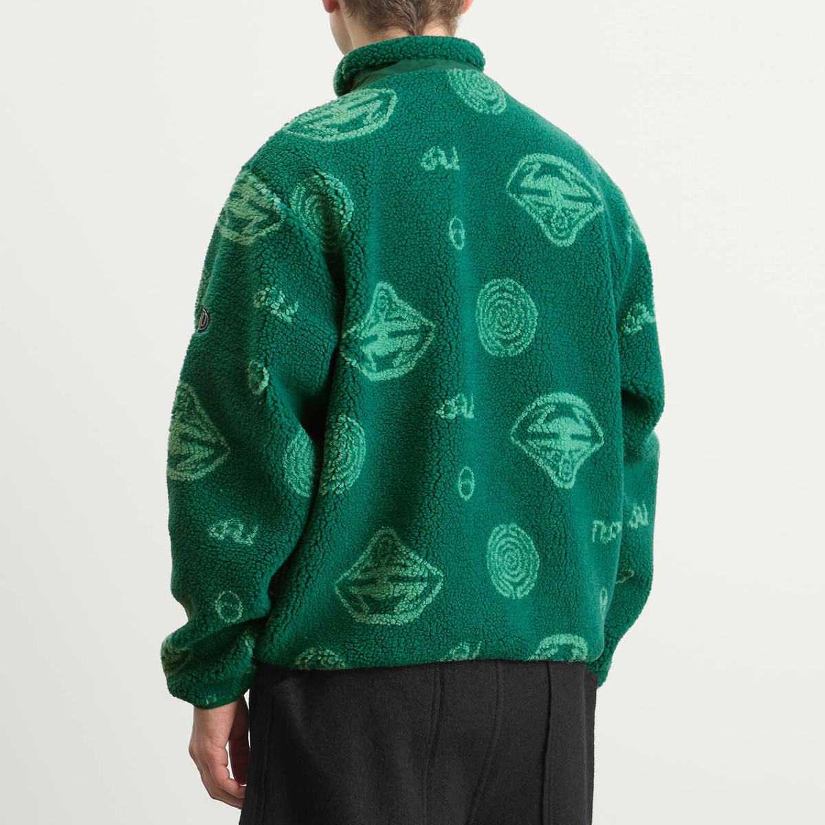 No Problemo Men's Space Travel Fleece Jacket in Aqua