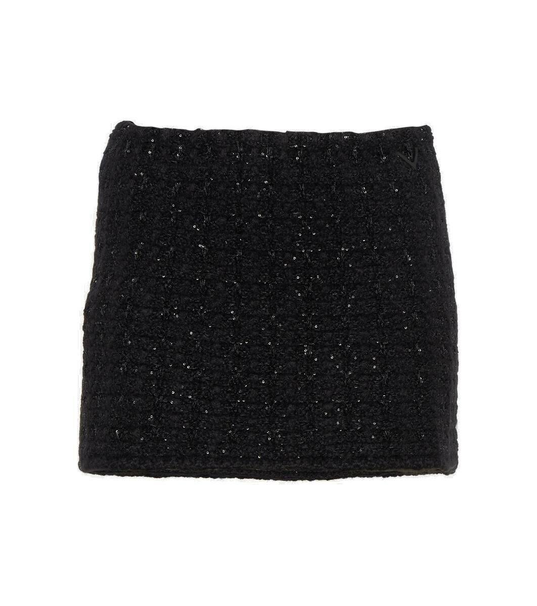 Valentino Metallic tweed miniskirt Valentino