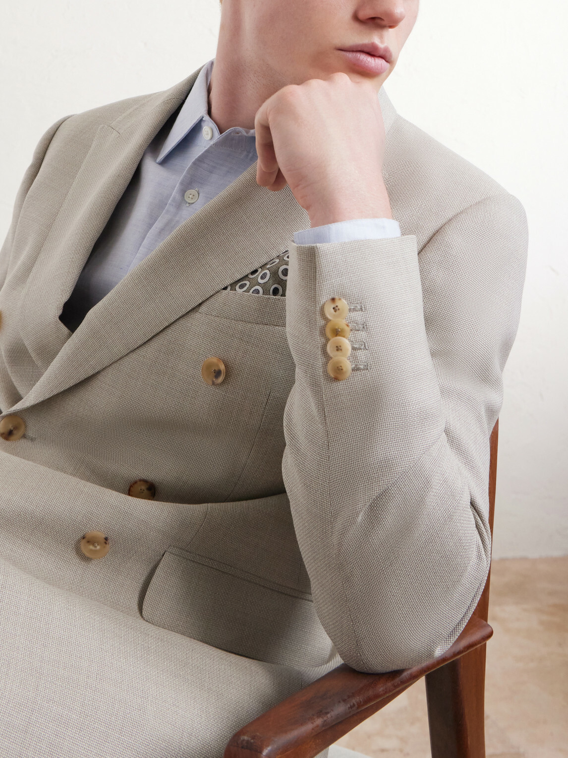Mr P. - Wool suit jacket - Neutrals