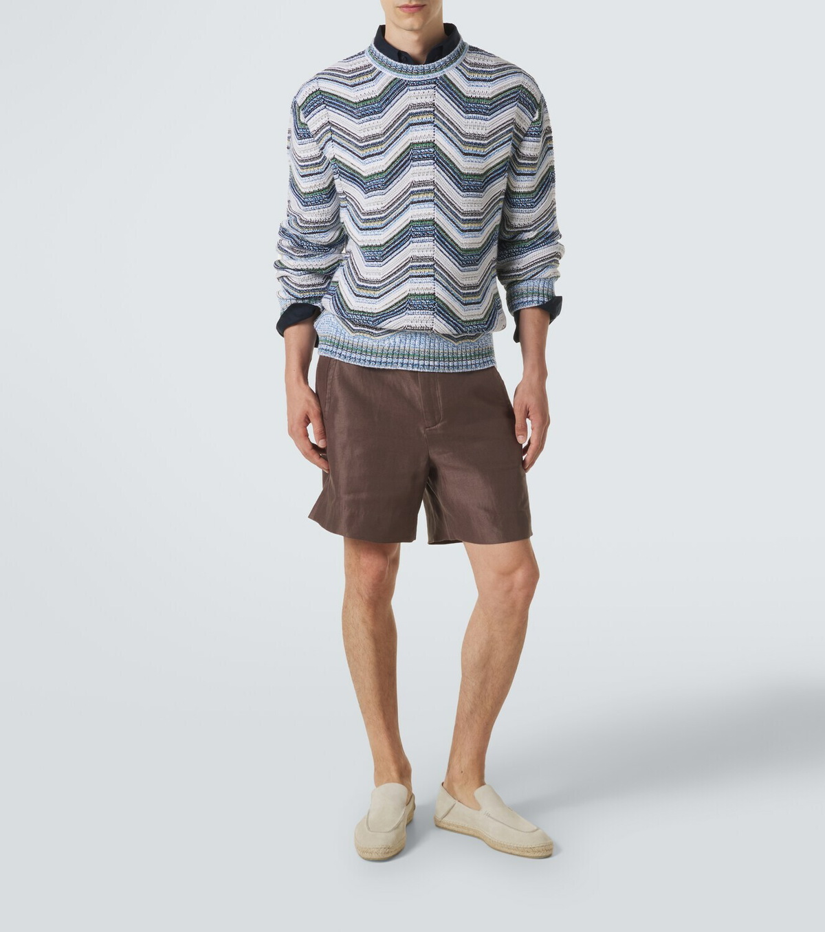 Missoni Wave wool and cotton-blend sweater