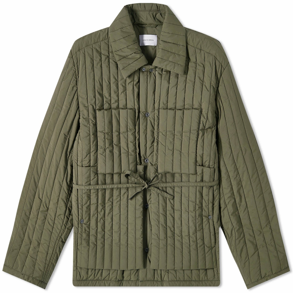 Photo: Craig Green Men's Quilted Work Jacket in Olive