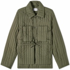 Craig Green Men's Quilted Work Jacket in Olive