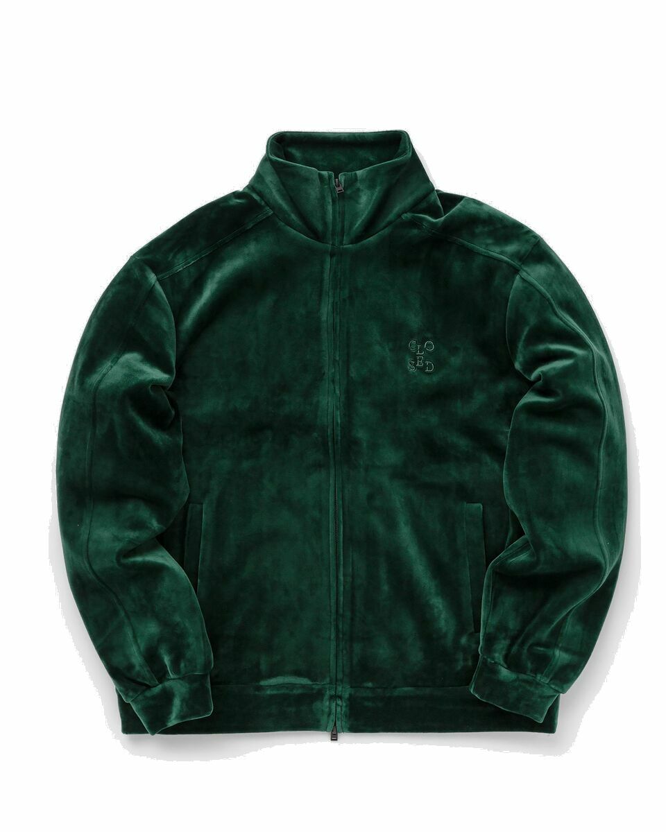 Photo: Closed Track Top With Welt Pockets Green - Mens - Track Jackets