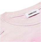AMBUSH® - Logo-Appliquéd Patchwork Tied-Dyed Loopback Cotton-Jersey Sweatshirt - Pink
