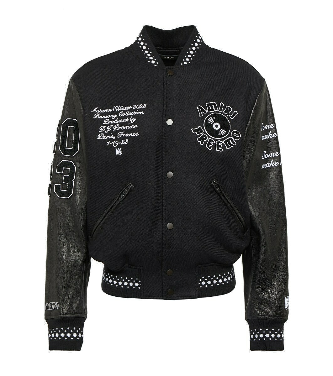 Amiri Dj Preemo wool-blend varsity jacket Amiri