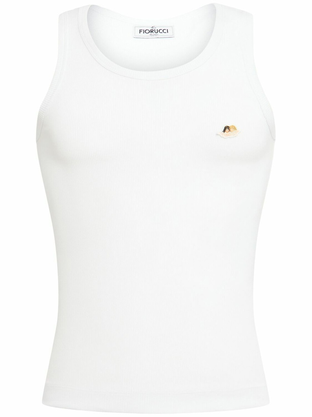 Photo: FIORUCCI Angel Patch Ribbed Tank Top