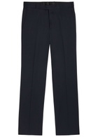 Lardini Straight-leg Wool Trousers Navy