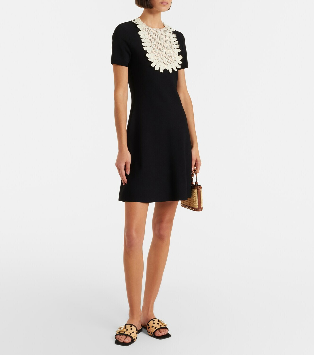Roger Vivier Viv' By The Sea polka-dot canvas sandals