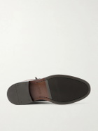 Brunello Cucinelli - Suede-Trimmed Leather Lace-Up Derby Boots - Brown